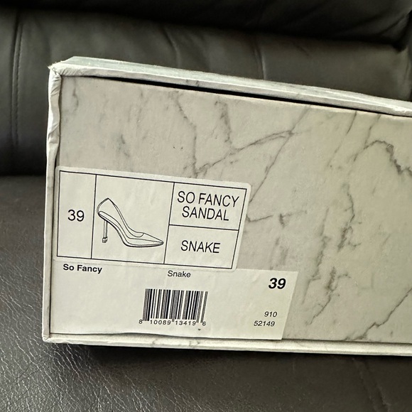 Jessica Rich So Fancy Sandals In Transparent Snake Size 39 (US 9) - Picture 13 of 16